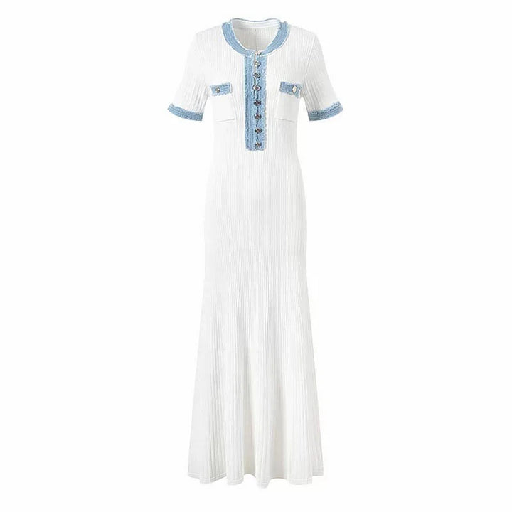 Sommerkleid - Weiß&Blau